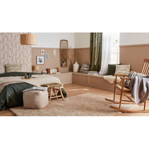 Alfombra poliéster Talka 160x230cm pelo largo INSPIRE liso beige trench