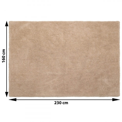 Alfombra poliéster Talka 160x230cm pelo largo INSPIRE liso beige trench