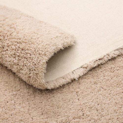 Alfombra poliéster Talka 160x230cm pelo largo INSPIRE liso beige trench