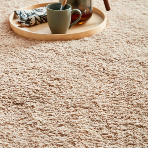 Alfombra poliéster Talka 160x230cm pelo largo INSPIRE liso beige trench