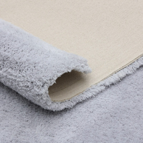 Alfombra poliéster Talka 160x230cm pelo largo INSPIRE liso gris granito