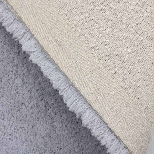 Alfombra poliéster Talka 160x230cm pelo largo INSPIRE liso gris granito