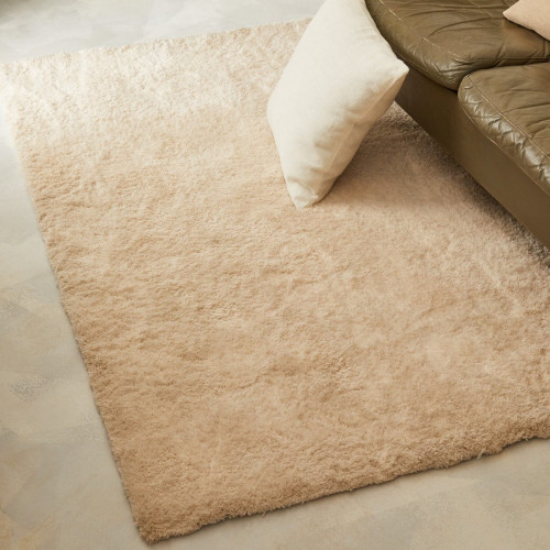 Alfombra poliéster Talka 200x290cm pelo largo INSPIRE liso beige cream