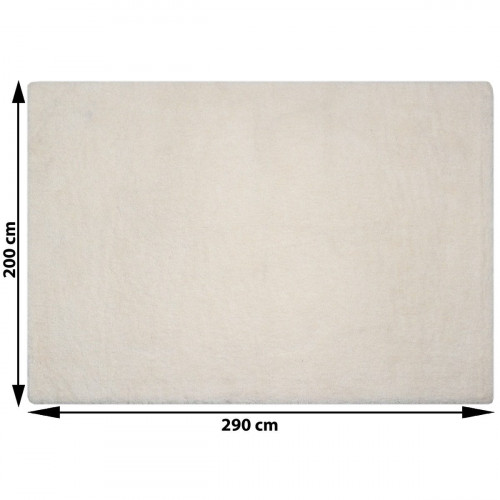 Alfombra poliéster Talka 200x290cm pelo largo INSPIRE liso beige cream