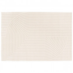 Alfombra polipropileno Deep 120x170cm pelo mediano INSPIRE geométrico crema cool 4