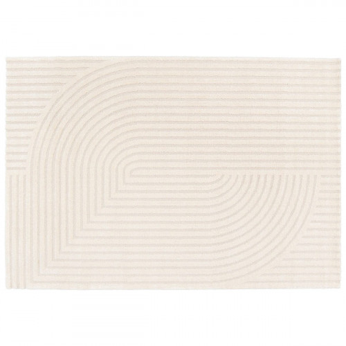 Alfombra polipropileno Deep 120x170cm pelo mediano INSPIRE geométrico crema cool 4