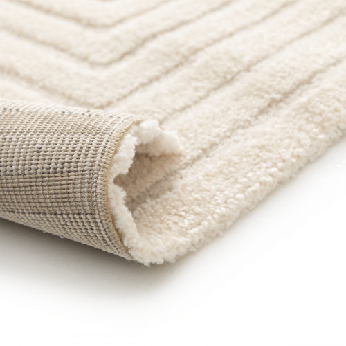 Alfombra polipropileno Deep 120x170cm pelo mediano INSPIRE geométrico crema cool 4