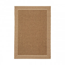 Alfombra polipropileno Emma Border exterior/interior 200x290cm pelo corto INSPIRE liso beige
