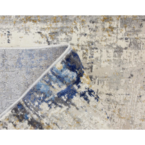 Alfombra polipropileno Pinot 148/004 160x230cm pelo mediano geométrico azul