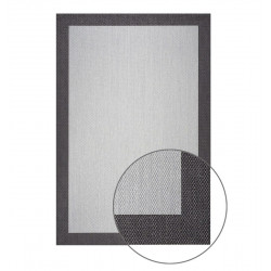 Alfombra pvc Sisaltouch exterior/interior 120x180cm tejido plano base antideslizante liso gris - grafito