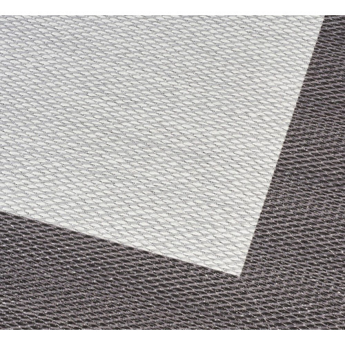 Alfombra pvc Sisaltouch exterior/interior 120x180cm tejido plano base antideslizante liso gris - grafito