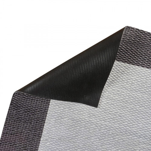 Alfombra pvc Sisaltouch exterior/interior 120x180cm tejido plano base antideslizante liso gris - grafito