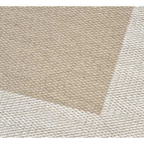 Alfombra pvc Sisaltouch exterior/interior 140x200cm tejido plano base antideslizante liso topo - blanco