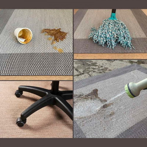 Alfombra vinílica Premium de Alta Gama, Lavable antideslizante y resistente 140x200