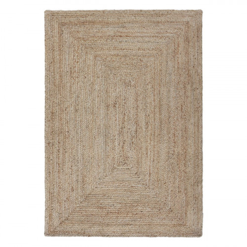 Alfombra yute Nils 350x250cm tejido plano INSPIRE liso beige natural
