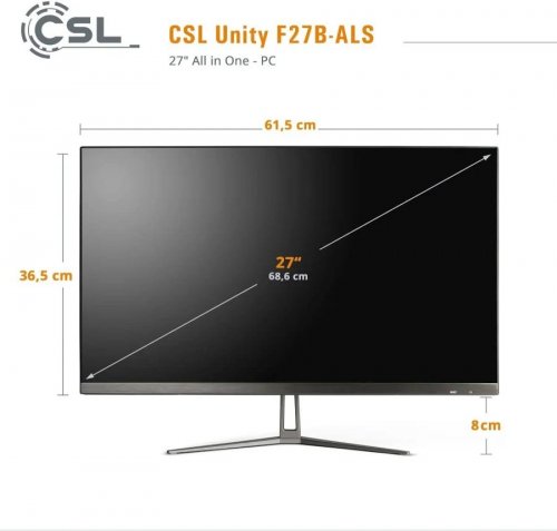 All-in-One-PC CSL Unity F27B-ALS Intel N200 Gráficos Intel U/HD en chip