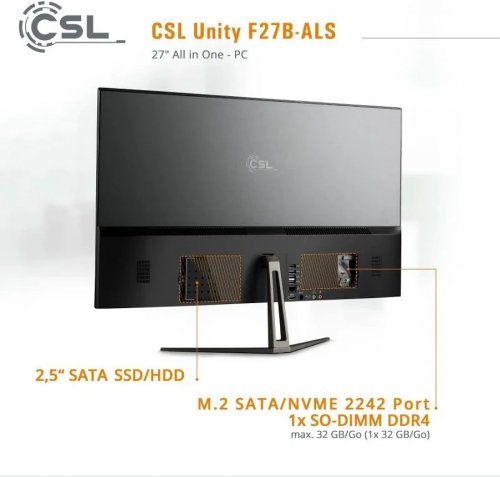 All-in-One-PC CSL Unity F27B-ALS Intel N200 Gráficos Intel U/HD en chip