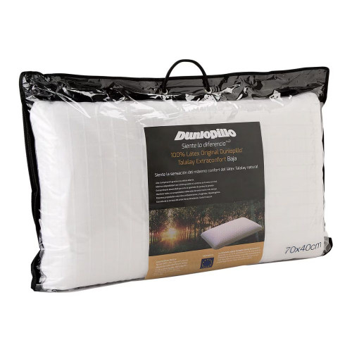 Almohada Látex Talalay Dunlop baja Dunlopillo Blanco