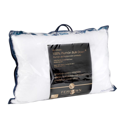 Almohada Plumón Bulkdown Tencel Ferdown Blanco