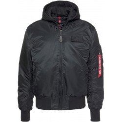 Alpha Industries MA-1 Zip Hood Backprint Bomber Jacket (128113)