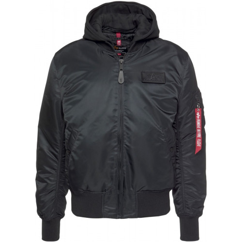 Alpha Industries MA-1 Zip Hood Backprint Bomber Jacket (128113)