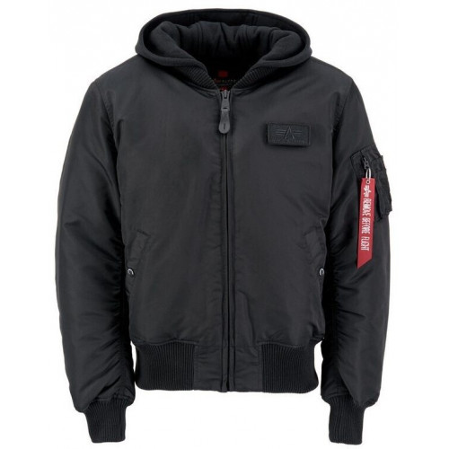 Alpha Industries MA-1 Zip Hood Backprint Bomber Jacket (128113)