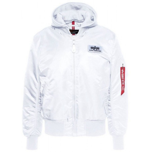 Alpha Industries MA-1 Zip Hood Backprint Bomber Jacket (128113)