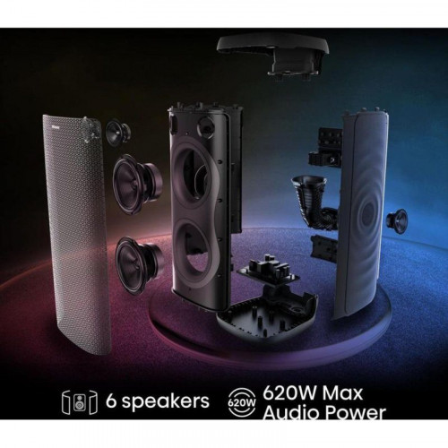 Altavoces Hisense Party Thunder inalámbricos 620W con bluetooth 5.4 y LED