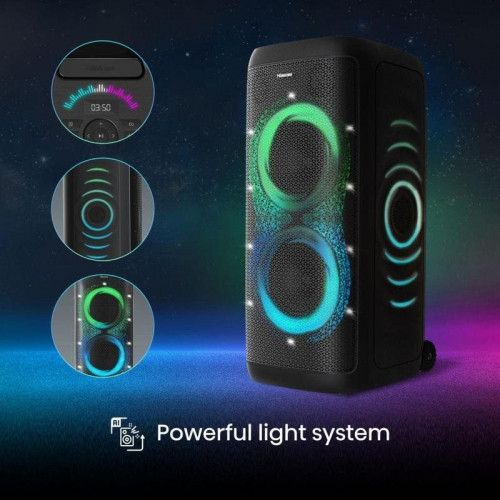 Altavoces Hisense Party Thunder inalámbricos 620W con bluetooth 5.4 y LED