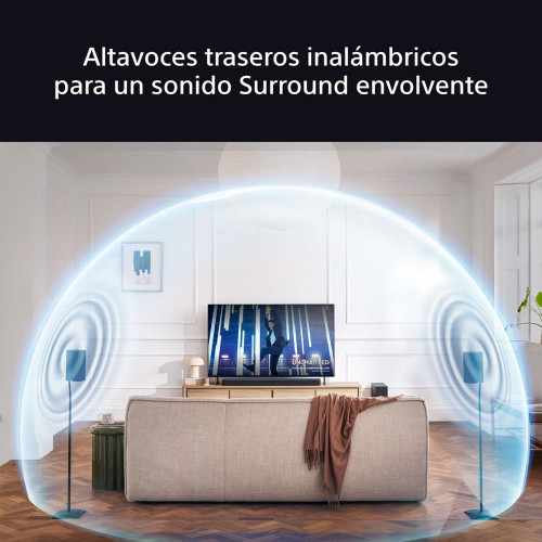 Altavoces traseros inalámbricos BRAVIA Theatre Rear 8. Sonido envolvente mejorado Mapping 360 compatible IMAX ENHANCED. Fácil manejo y control. Negro