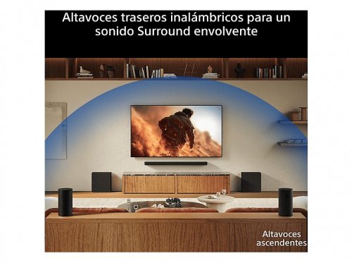 Altavoces traseros - Sony BRAVIA Theatre Rear 9, 2 Altavoces Inalámbricos, 360 Spatial Sound Mapping, IMAX Enhanced, Fácil de usar, SARS9, Negro