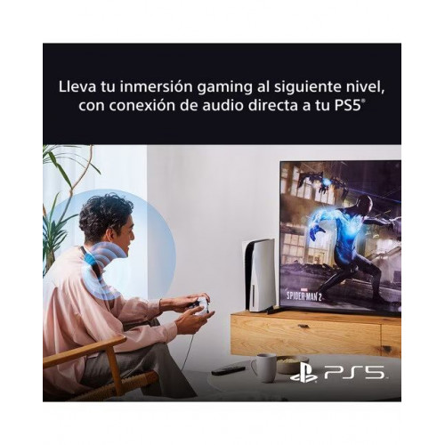 Altavoz de cuello Sony BRAVIA Theatre Bar U, Dolby Atmos, Bluetooth, Doble emparejamiento, función para gaming PS5, 360 Spatial Sound personalizable Negro