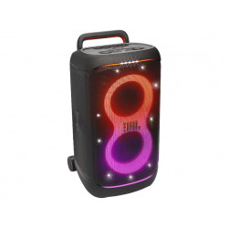 Altavoz de gran potencia - JBL PartyBox 520, 400 W, Con batería, Autonomía 15h, Asa telescópica y Ruedas, IPX4, Negro