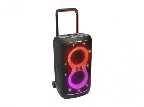 Altavoz de gran potencia - JBL PartyBox 520, 400 W, Con batería, Autonomía 15h, Asa telescópica y Ruedas, IPX4, Negro