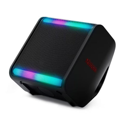 Altavoz gran potencia LG xboom Stage 301, 120W, Bluetooth 5.3 Miracast, hasta 12h batería intercambiable, karaoke, luces LED, para fiestas Negro
