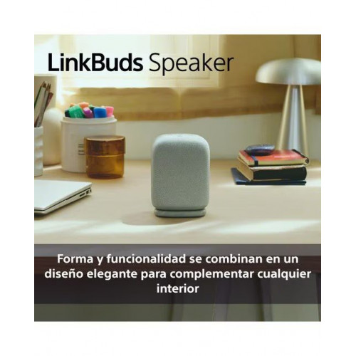 Altavoz portátil inalámbrico Sony LinkBuds, Bluetooth, resistente al agua IPX4, 12h de batería, llamadas nítidas, exteriores, viajes, Negro Negro