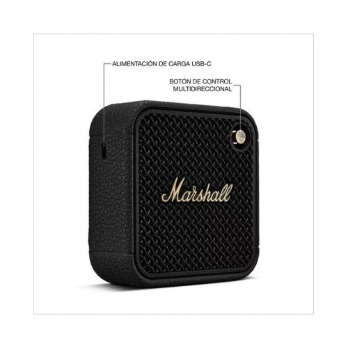 Altavoz portátil Marshall Willen II Black & Brass Negro