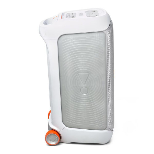 Altavoz portátil para fiestas con ruedas JBL PartyBox Stage 320 Blanco