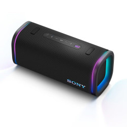 Altavoz portátil Sony ULT FIELD 5 con ULT POWER SOUND, IP67, resistente al agua, polvo y golpes, 25 horas de batería, luces 360, correa desmontable Negro