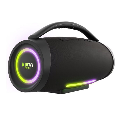 Altavoz portátil Vieta Pro Thunder 2, 150 W, Bluetooth 5.3, IPX6, 24 horas de batería, TWS estéreo Negro
