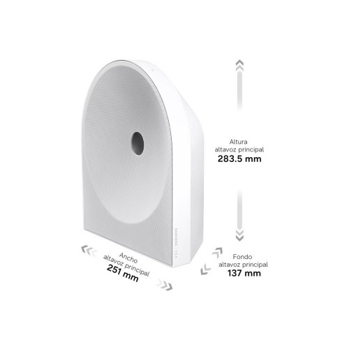 Altavoz Samsung 2026 Music Studio 5 HW-LS51H Dolby Atmos Q-Symphony Wi-Fi Blanco