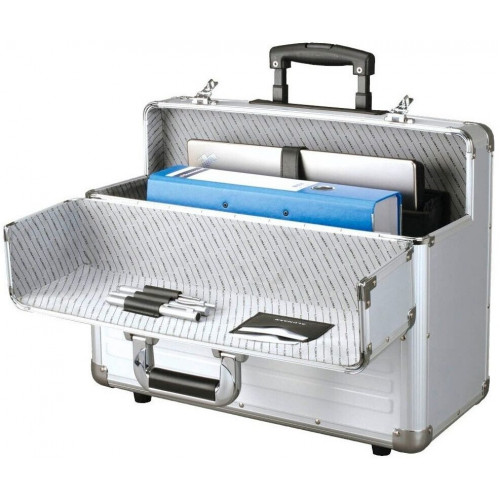 Alumaxx Omega Trolley Pilot Case silver