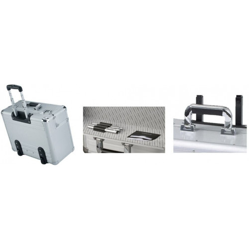 Alumaxx Omega Trolley Pilot Case silver