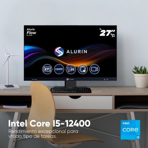 Alurin Flow All in One Intel Core i5-12400/16GB/500GB SSD/27