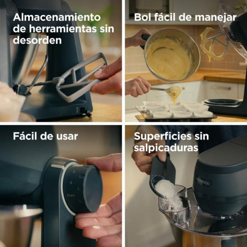 Amasadora Kenwood Multi Tasker 1000W 7 velocidades 1kg harina