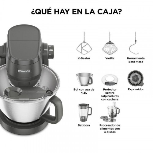 Amasadora Kenwood Multi Tasker 1000W 7 velocidades 1kg harina