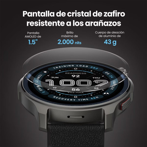 Amazfit Balance 2 Smartwatch con Modo Carrera Hyrox Negro