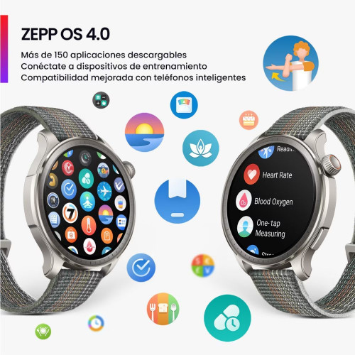 Amazfit Balance Sunset Grey Smartwatch con Modo Carrera Hyrox Gris