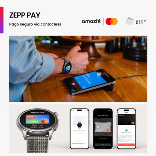 Amazfit Balance Sunset Grey Smartwatch con Modo Carrera Hyrox Gris