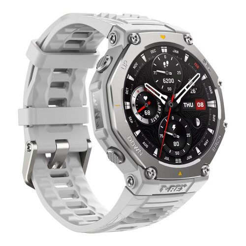 Amazfit T-Rex 3 Haze Gray Smartwatch con Modo Carrera Hyrox Gris claro
